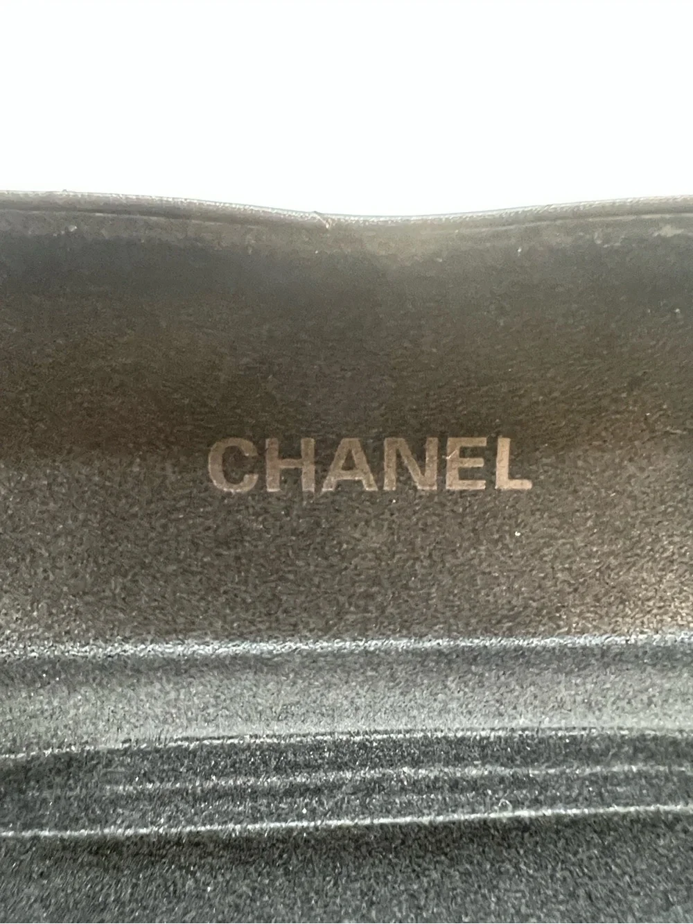 Black Quilted Leather Sunglasses Case